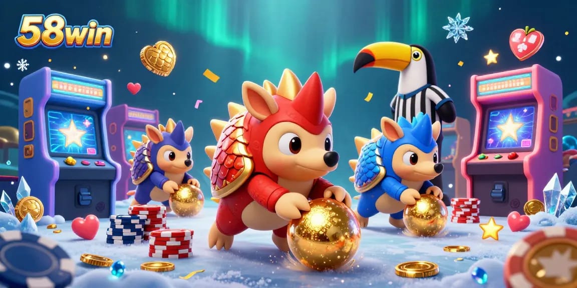 Experience exciting gameplay with 58win's colorful characters and vibrant casino elements.