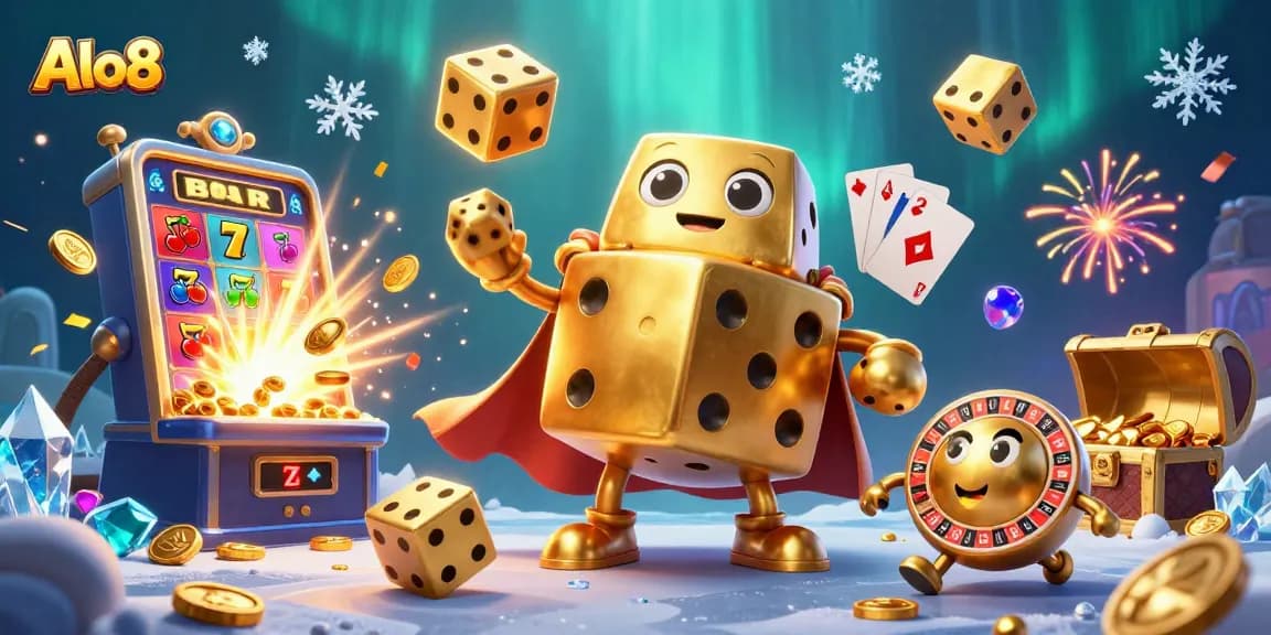 Experience winning moments at Alo8 with dynamic casino characters and vibrant gaming elements.