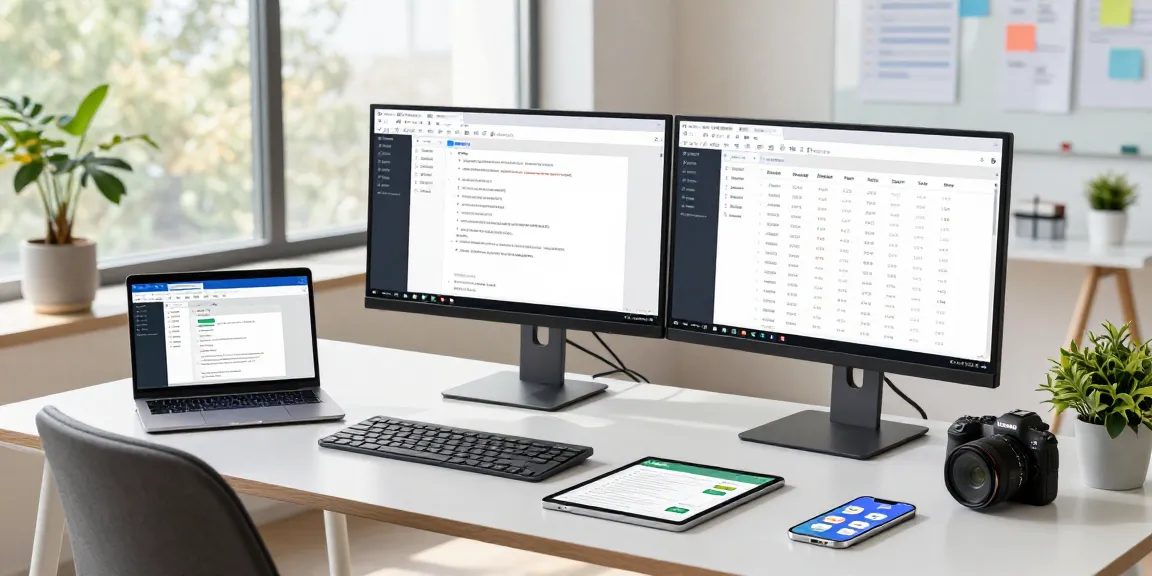 Interactive workspace showcasing WPS Official Website applications enhancing productivity and collaboration in a modern office.