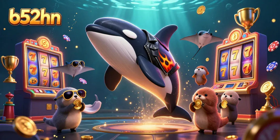 Experience thrilling gameplay at b52hn with vibrant 3D casino elements and dynamic characters in action.