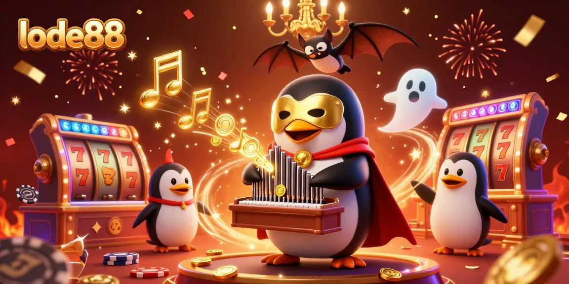Engage in thrilling gameplay at lode88 while enjoying a colorful casino-themed illustration.