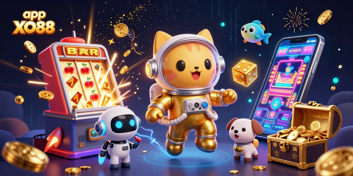 Spin the reels with app XO88 for exciting casino adventures in a cosmic setting.